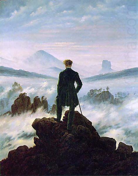 The wanderer above the sea of fog, Caspar David Friedrich